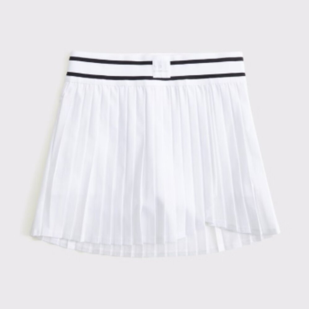 Abercrombie & Fitch Kids White Pleated Skort YPB Girls Size 7/8 Pockets